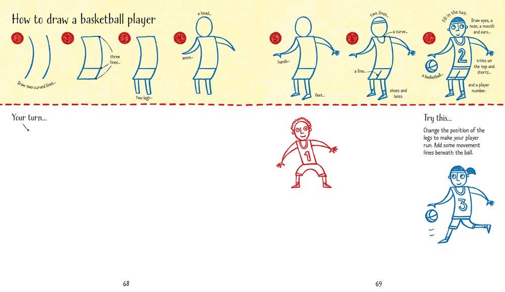 Step-By-Step Drawing People : Usborne