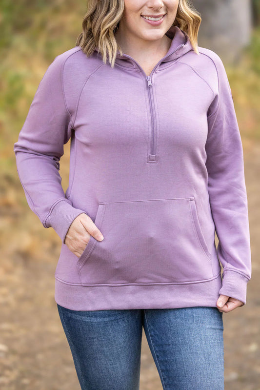 Scuba HalfZip Hoodie--Lavender