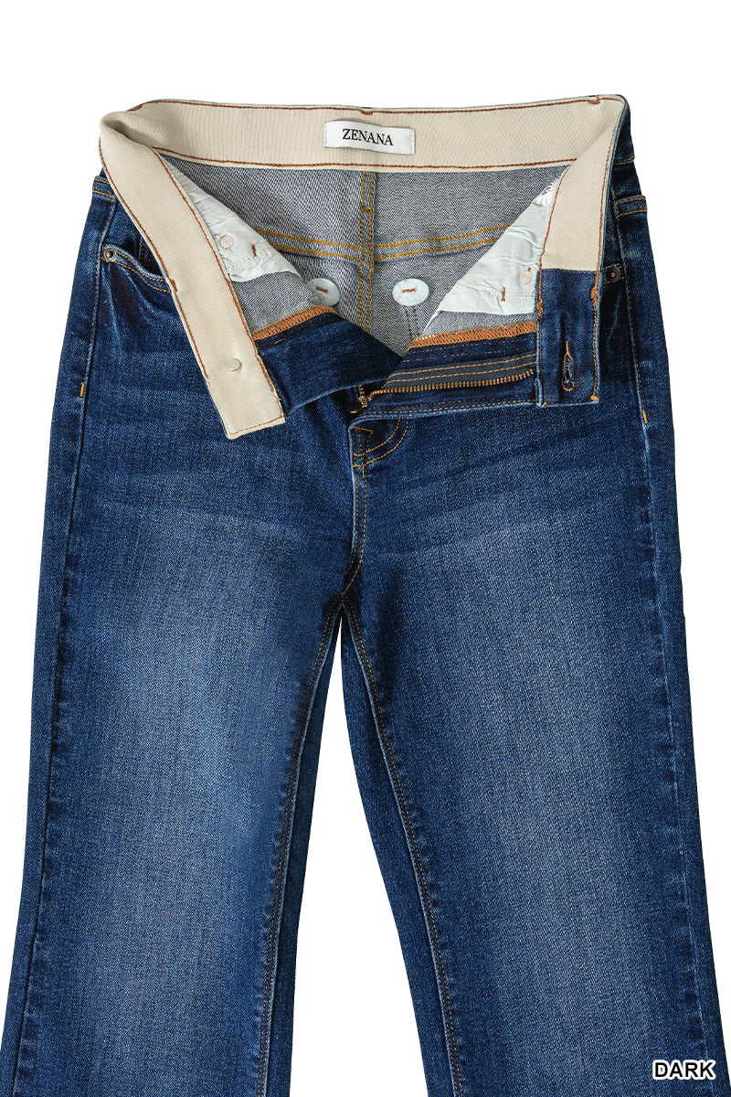 Tummy Control Flare Denim Pants