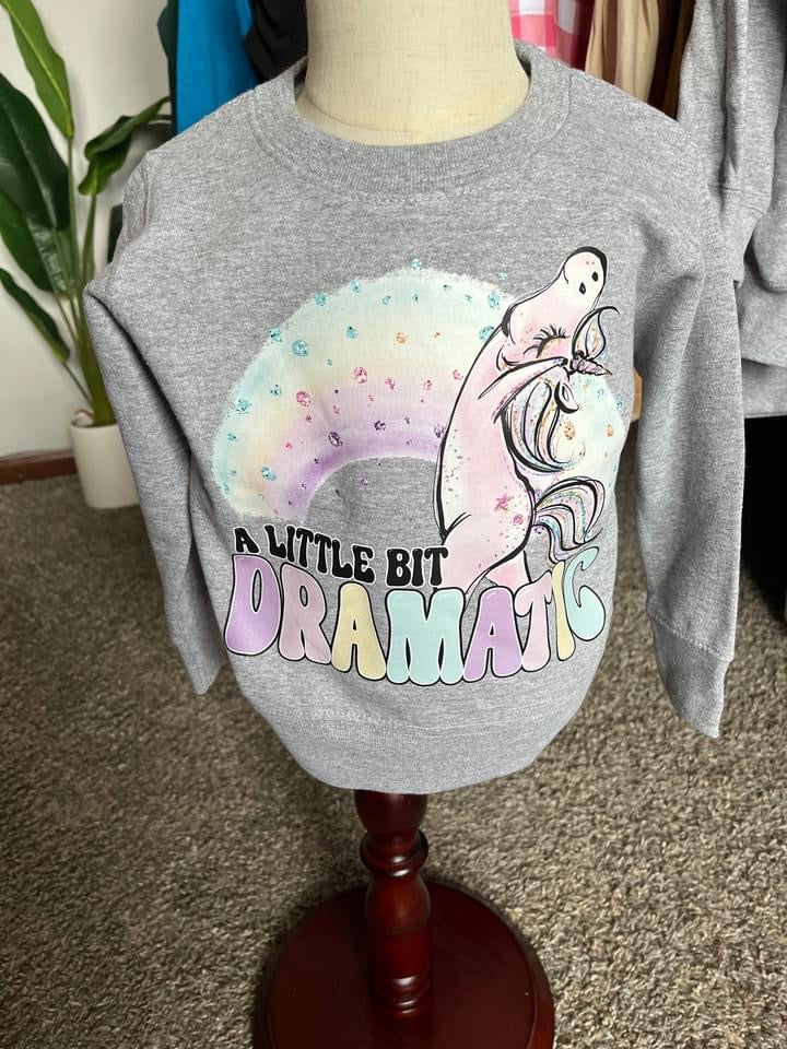 A Little Bit Dramatic Crewneck Sweatshirt