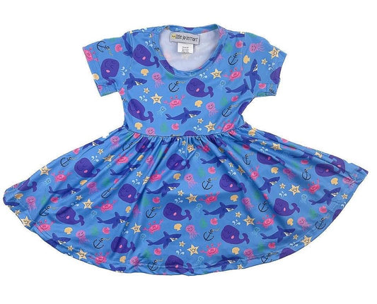 Whale of a Time Twirly Dress