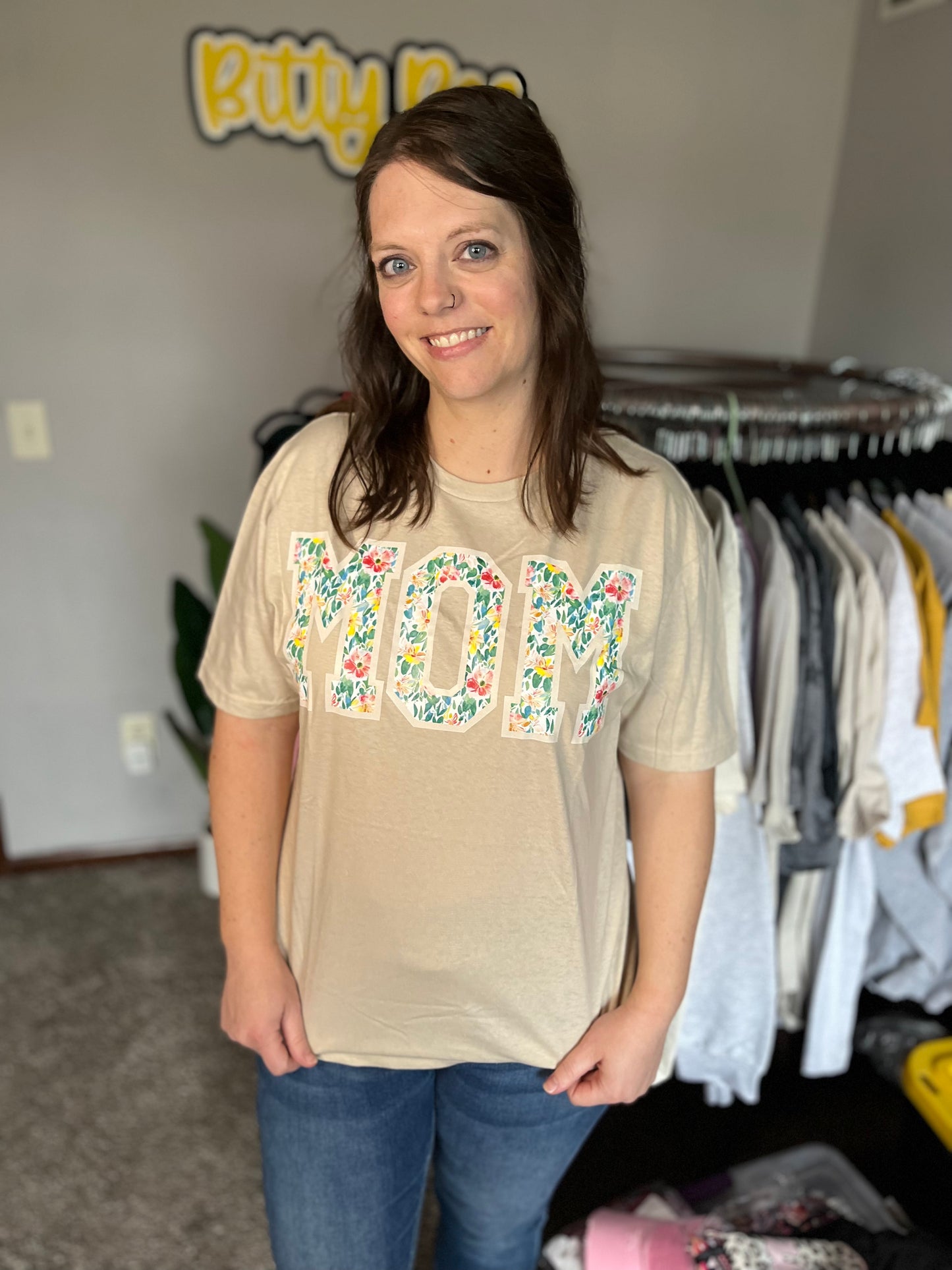 Floral Mom Tee