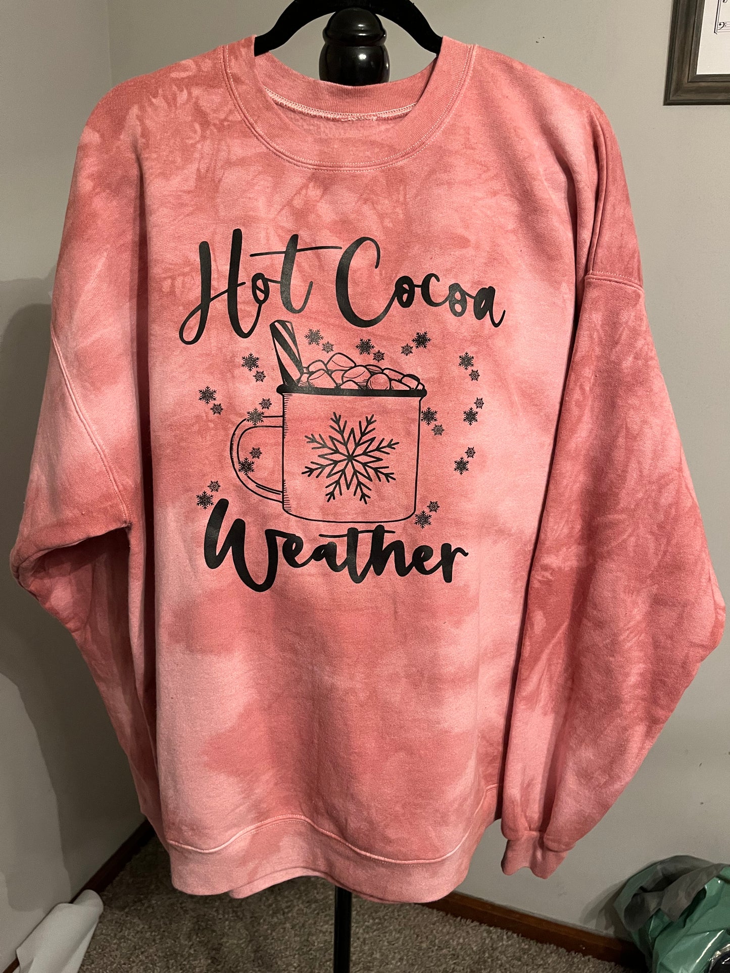 Hot Cocoa Weather Hand-Dyed Crewneck RTS