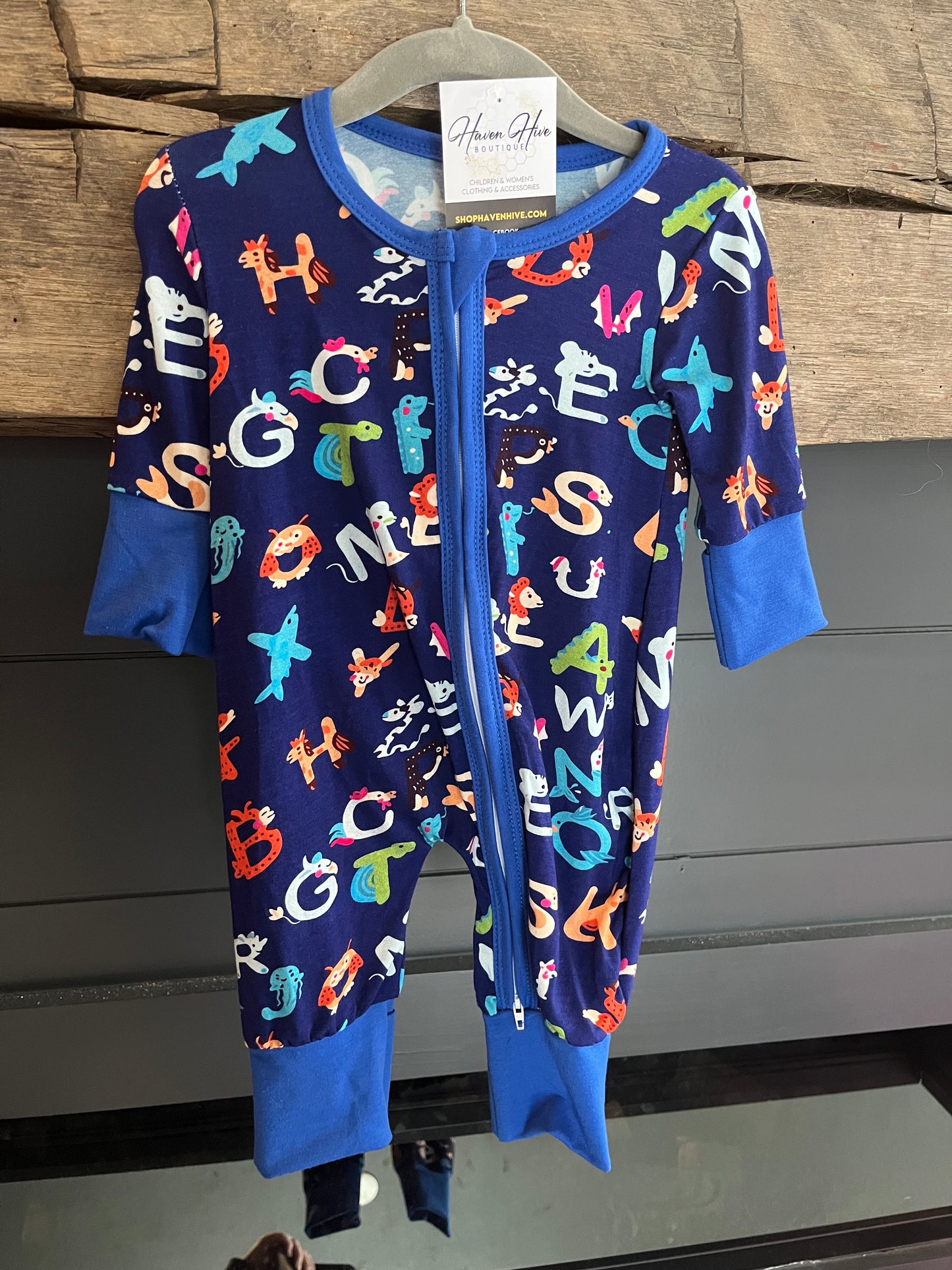 Alphabet Friends Bamboo Sleeper