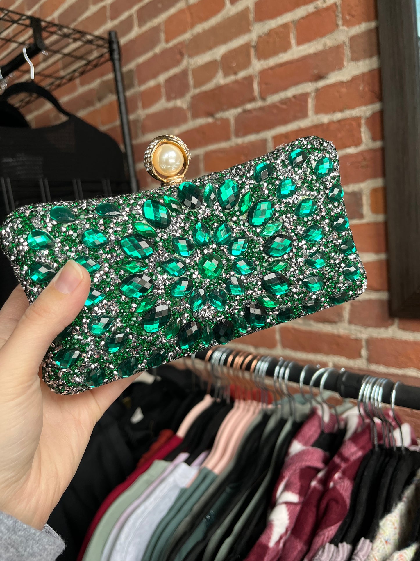 Emerald Sparkle Purse