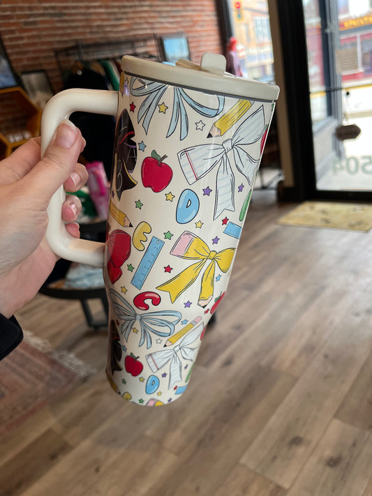 Teacher Bows 40oz Tumbler