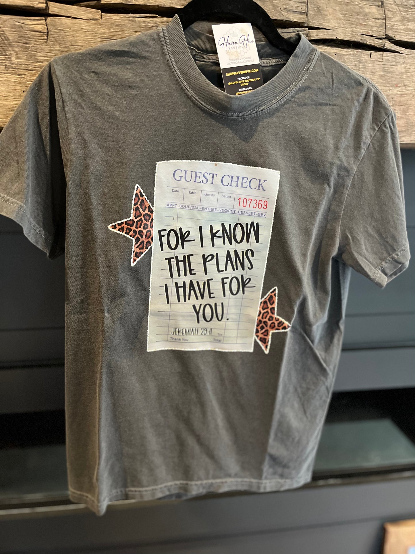 For I Know the Plans: Jer 29:11 Tee