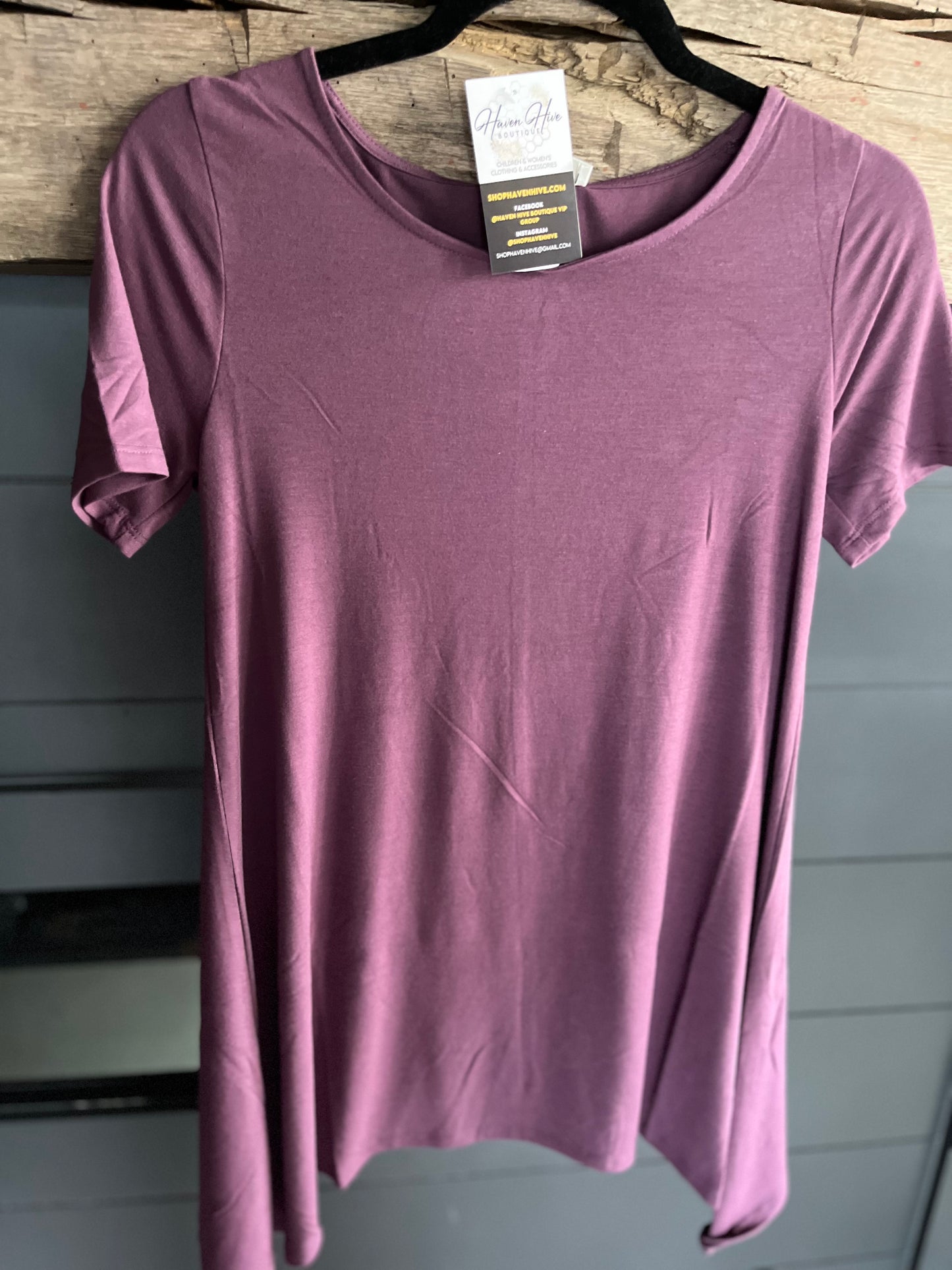 Eggplant T-Shirt Tunic