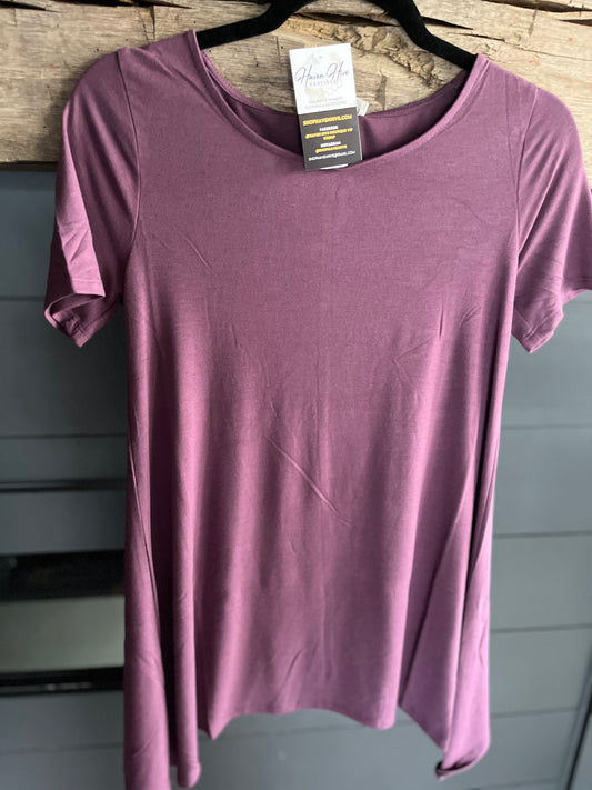 Eggplant T-Shirt Tunic