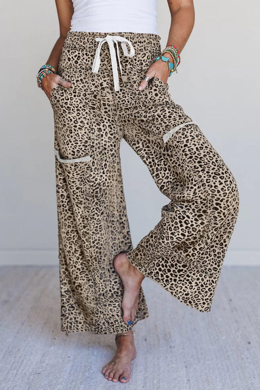 Animal Print Knit Pants