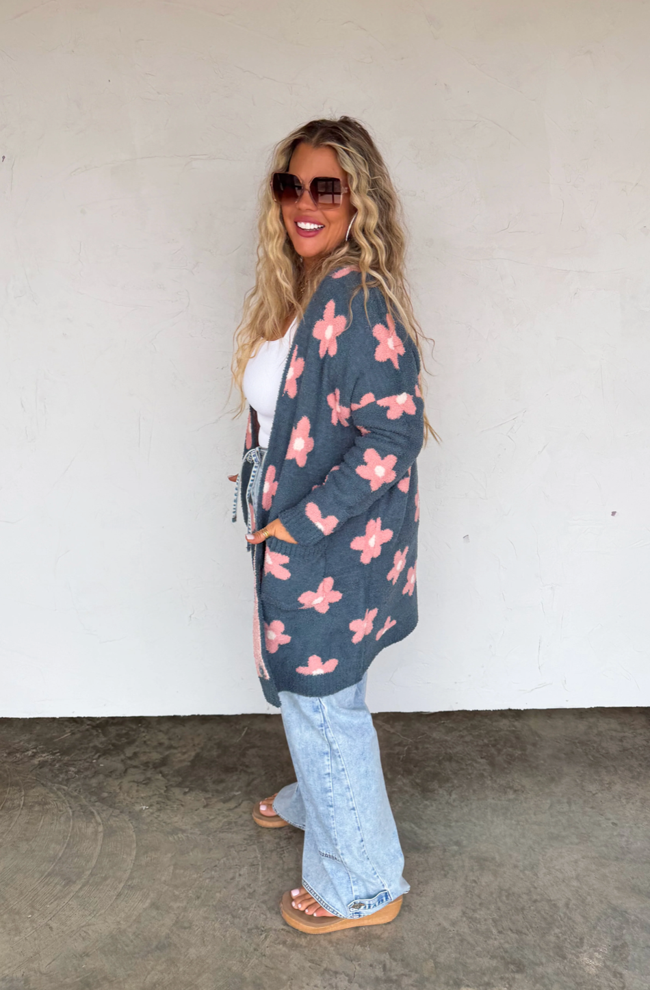 Blue Daisy Cloud Cardigan