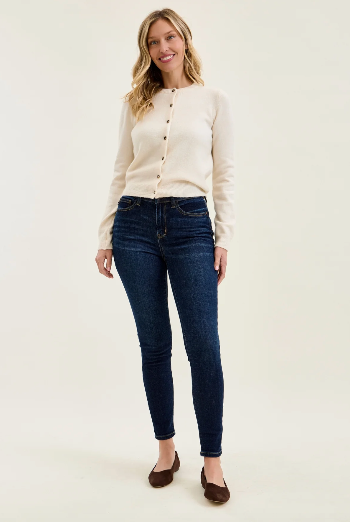 Judy Blue High Rise Handsanding Skinny Jeans