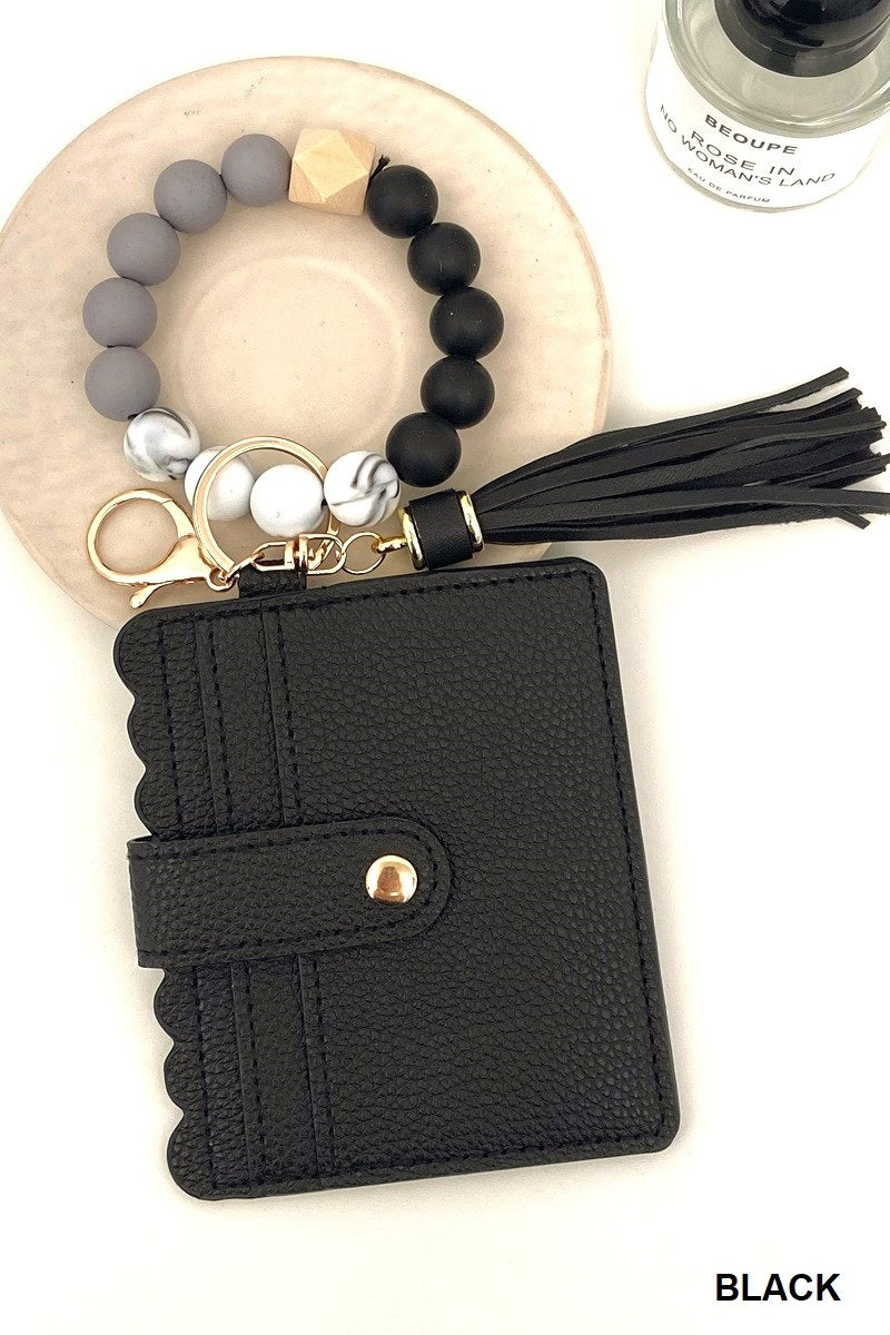 Beaded Bracelet Card Holder (Multiple colors!)
