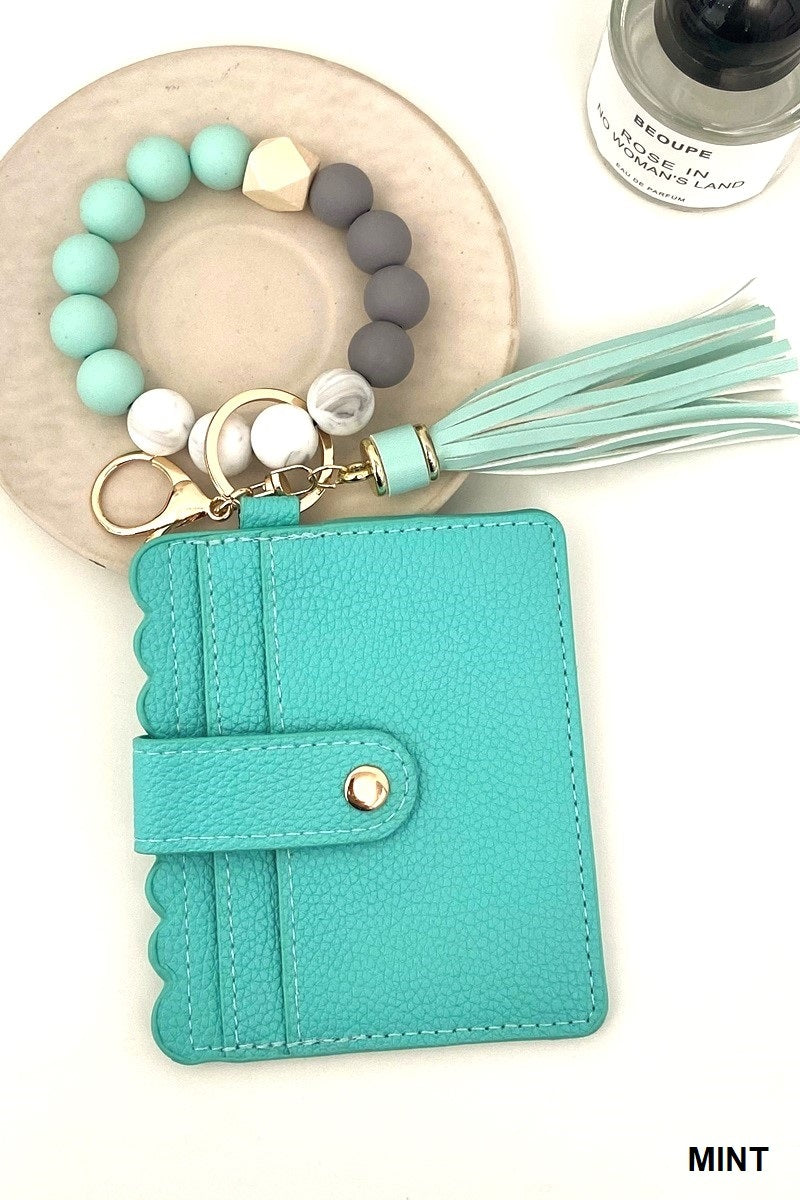 Beaded Bracelet Card Holder (Multiple colors!)