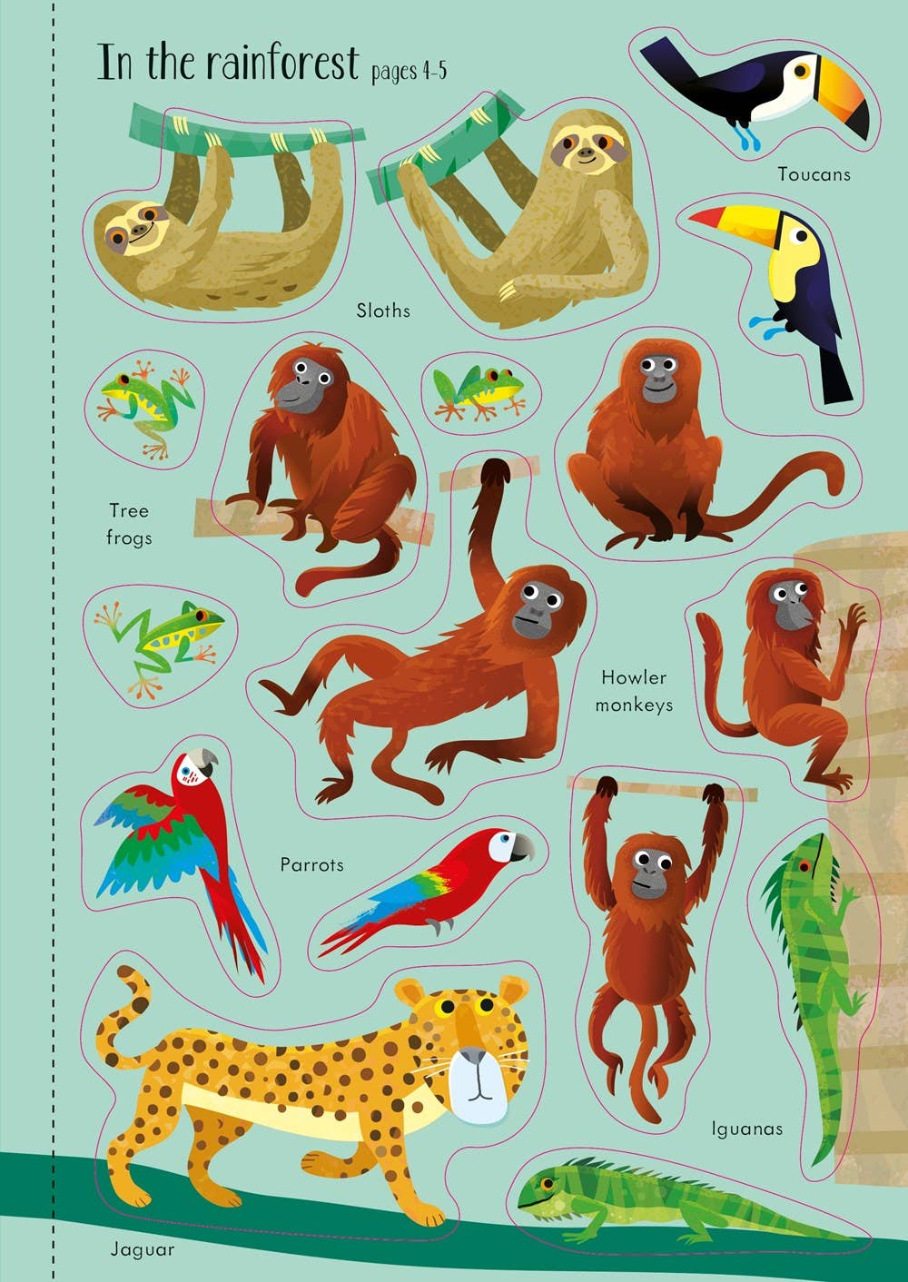 Little First Stickers Animals : Usborne