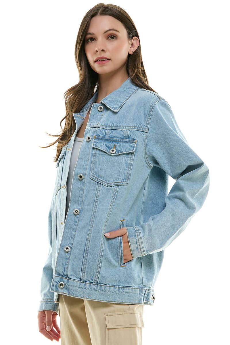 Boyfriend Relaxed Fit Denim Jacket