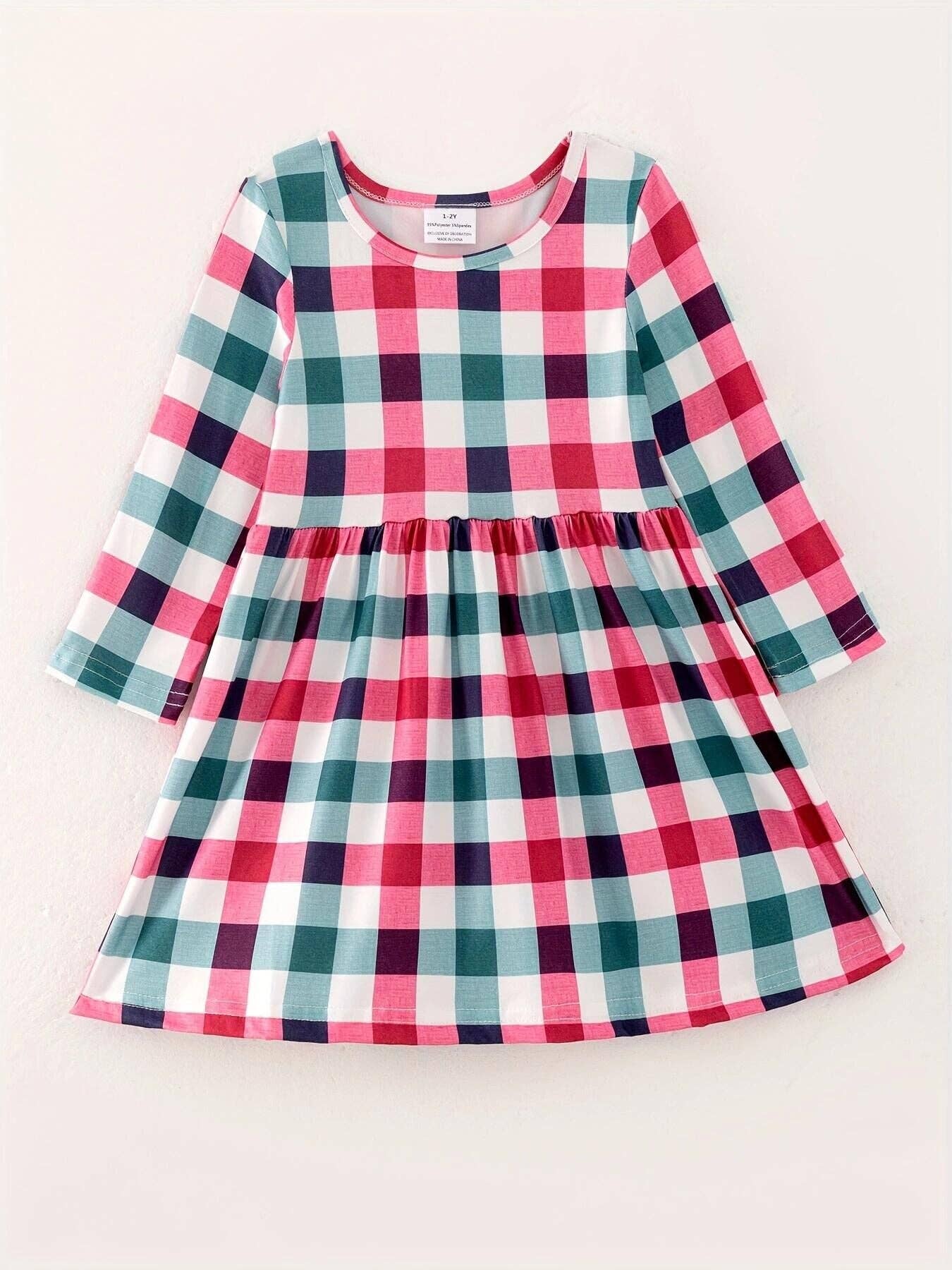 Christmas Plaid Girls Dress