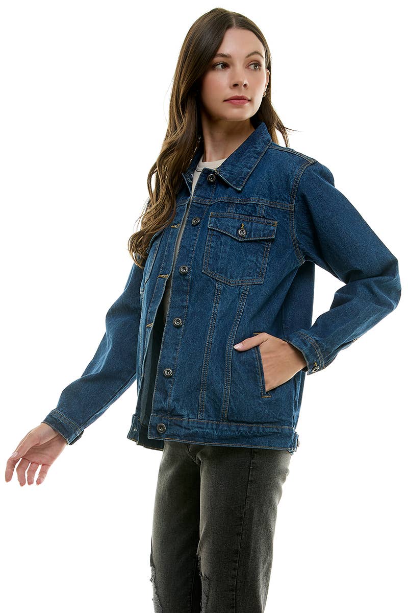Boyfriend Relaxed Fit Denim Jacket