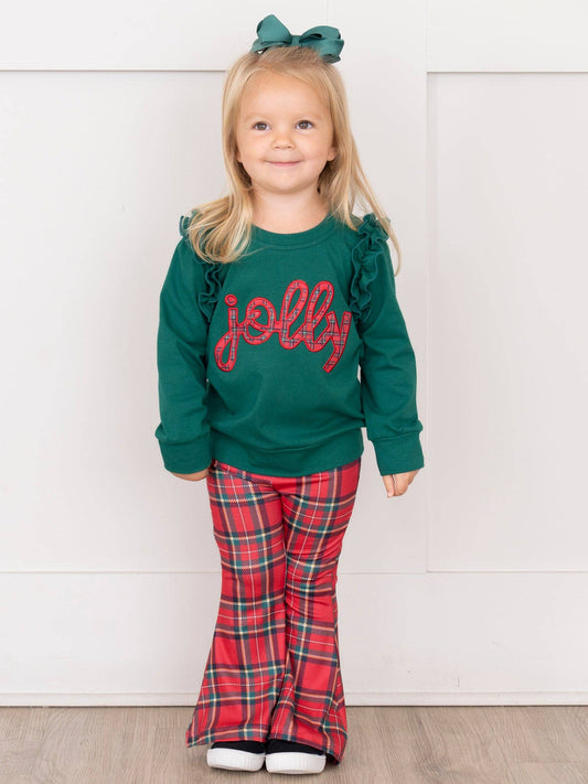 Jolly Embroidered Bell Bottom Outfit