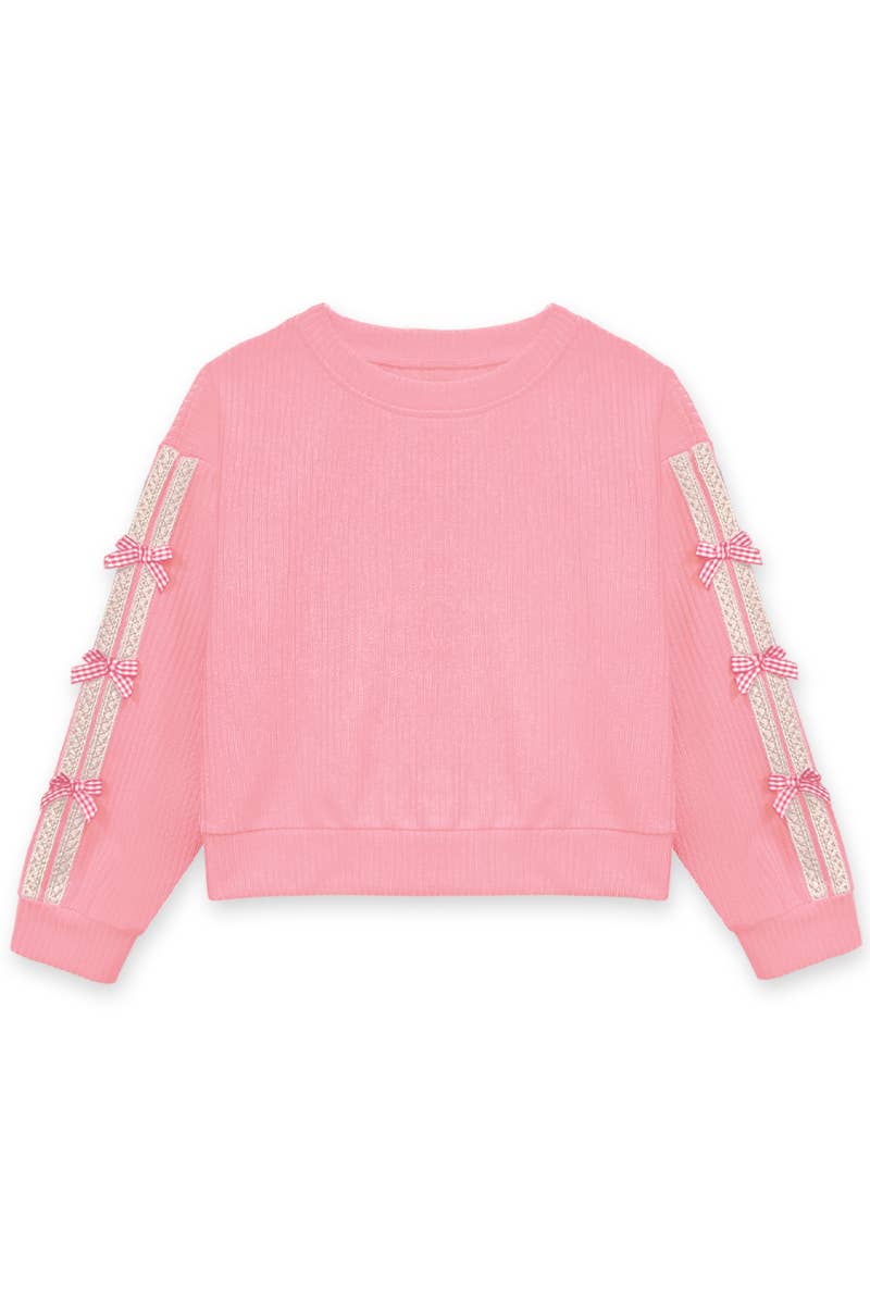 Black Girls Knit Ribbed Pullover