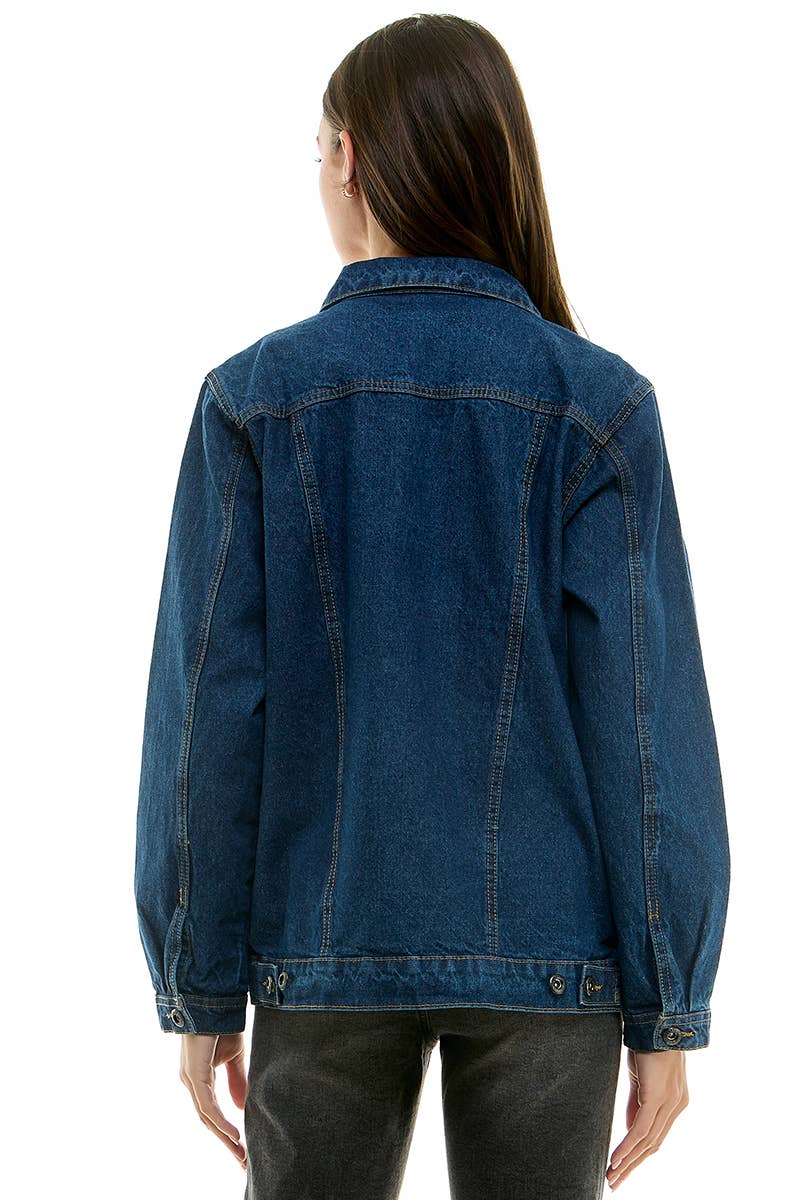 Boyfriend Relaxed Fit Denim Jacket