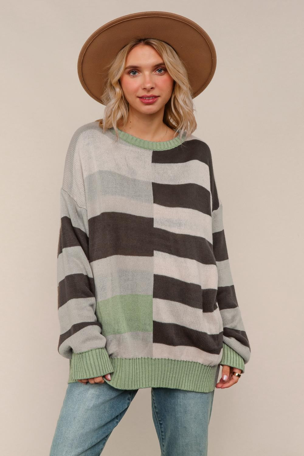 Have it Your Way Striped Knit Top