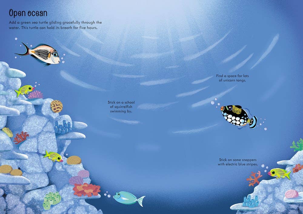 Little First Stickers Aquarium : Usborne