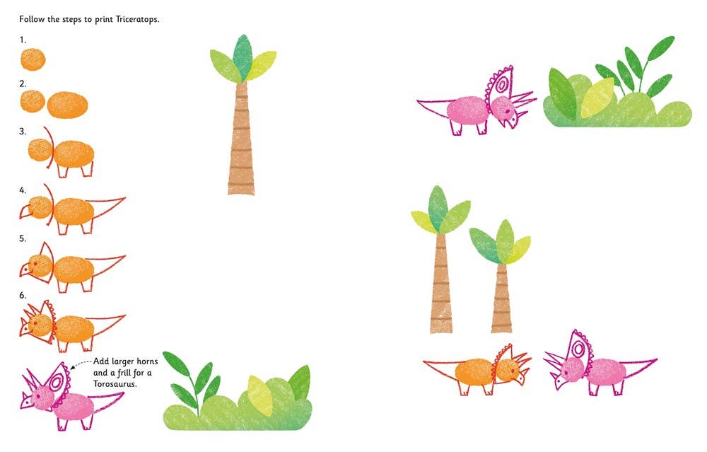 Fingerprint Activities Dinosaurs : Usborne