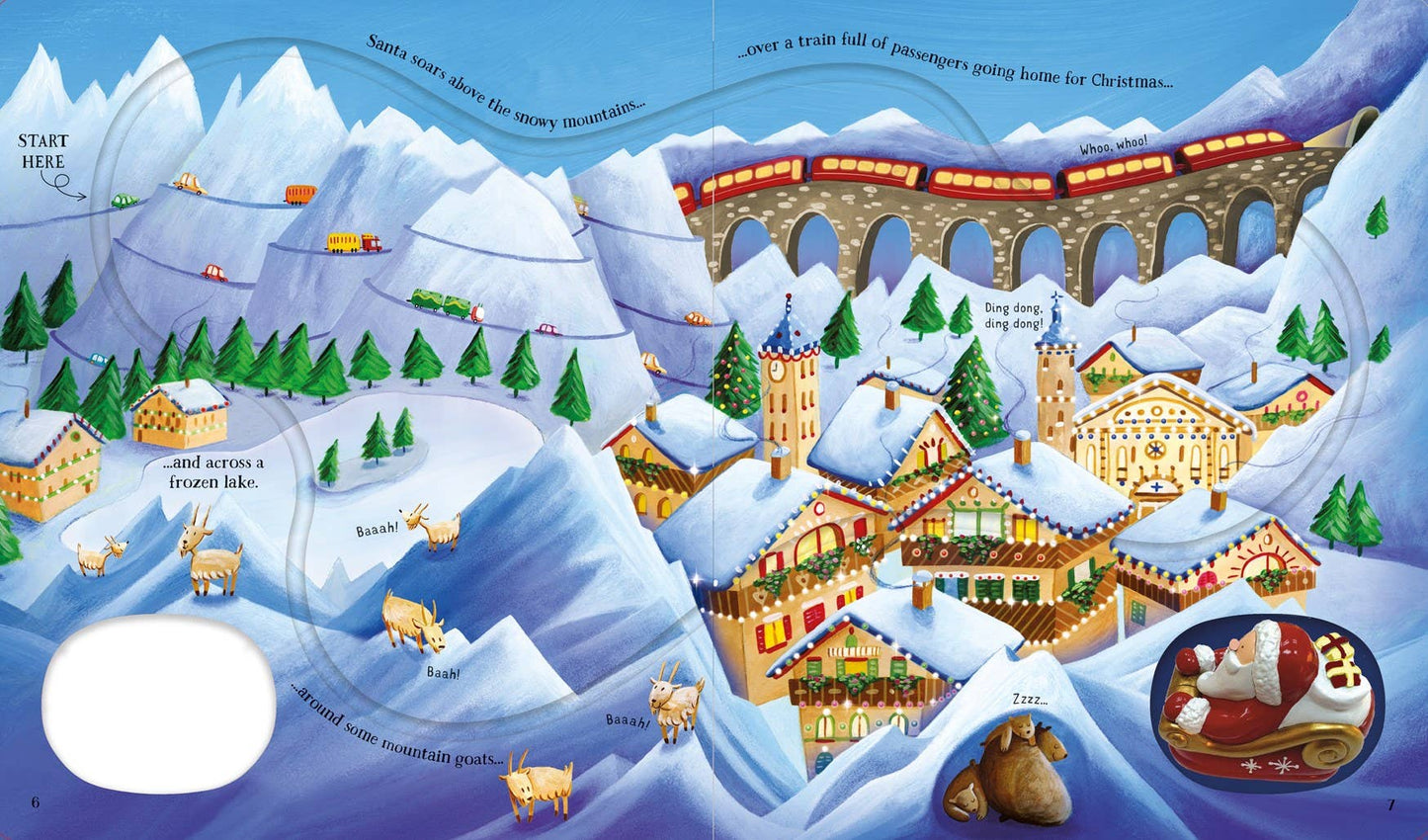 Wind-Up Santa's Sleigh : Usborne