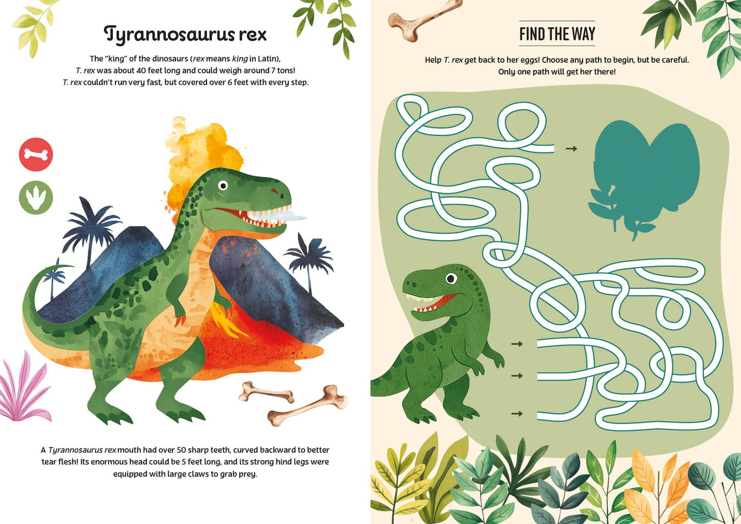 Activity Book with Stickers: Discovering Dinosaurs