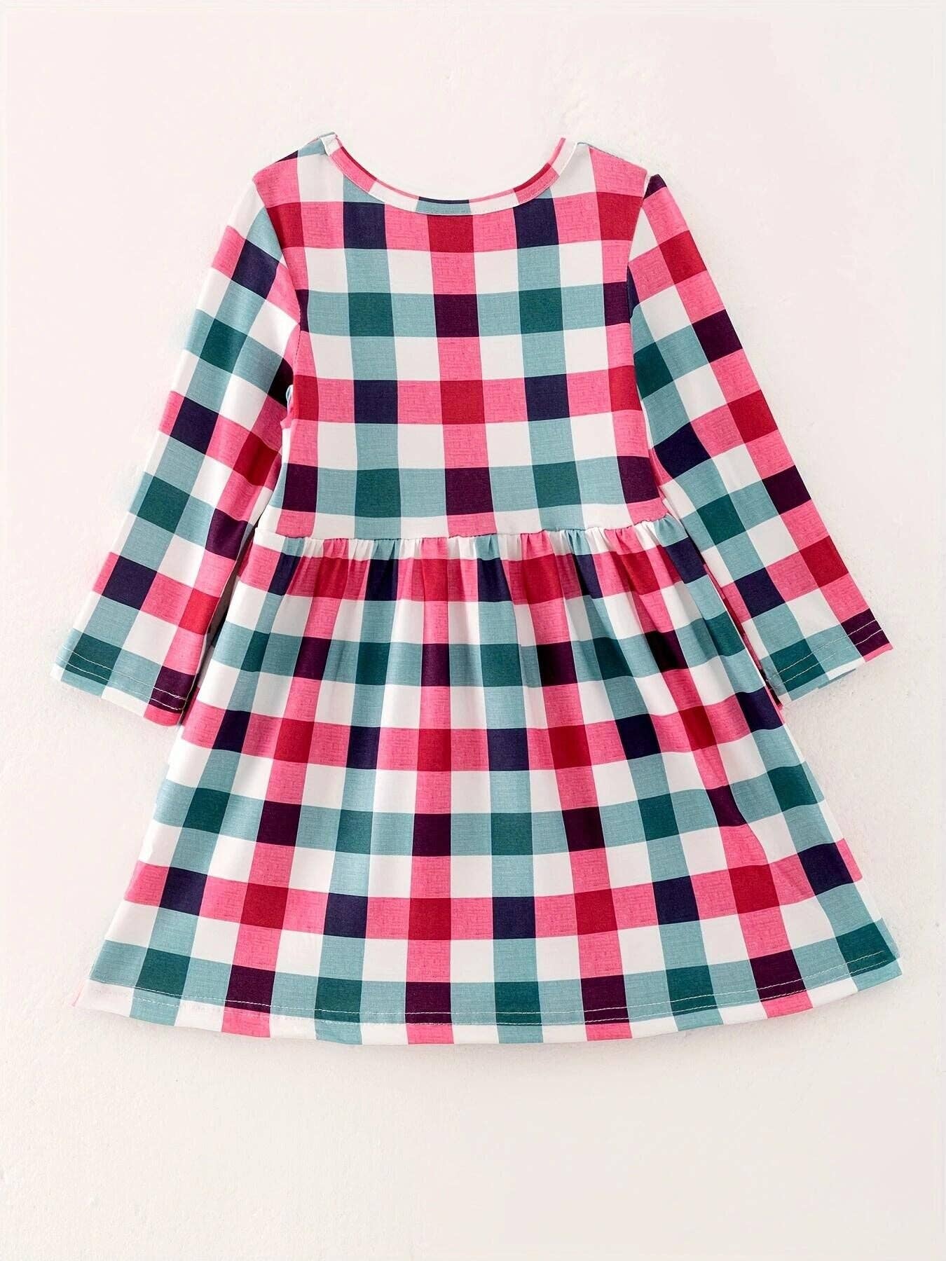 Christmas Plaid Girls Dress