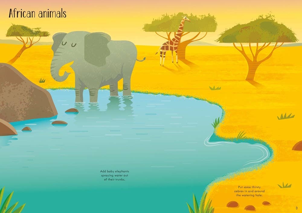 Little First Stickers Animals : Usborne