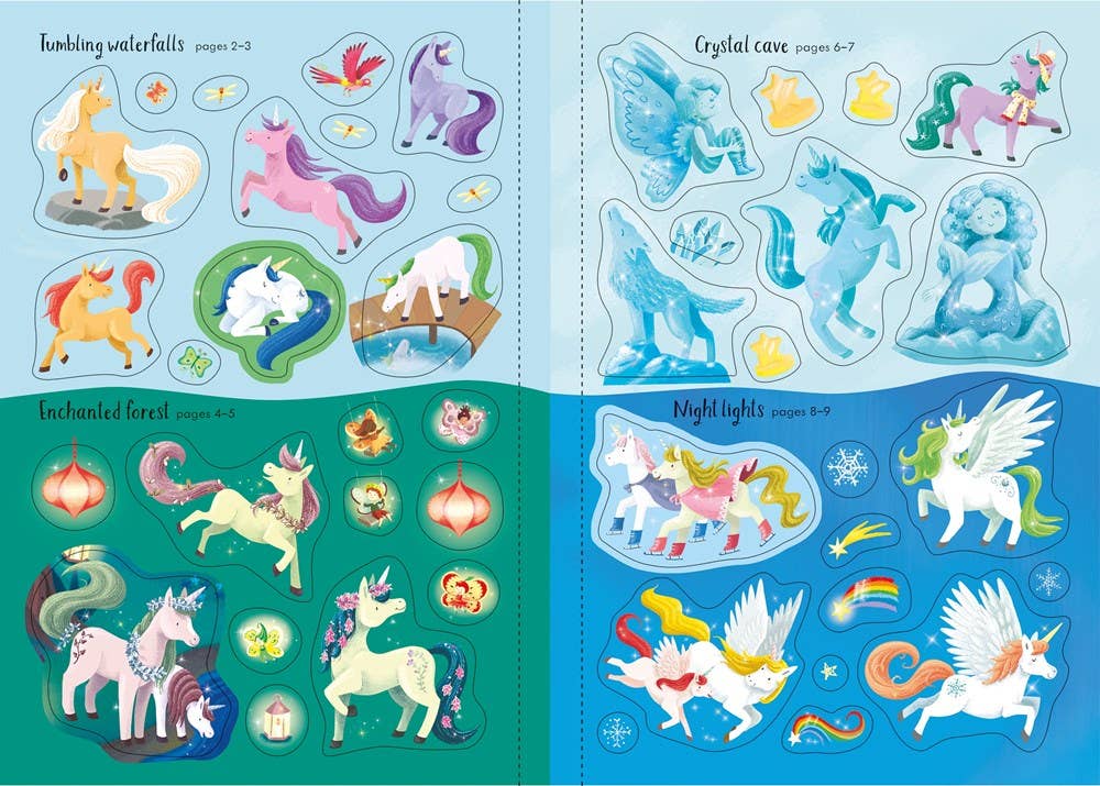 Sparkly Unicorns Sticker Book : Usborne