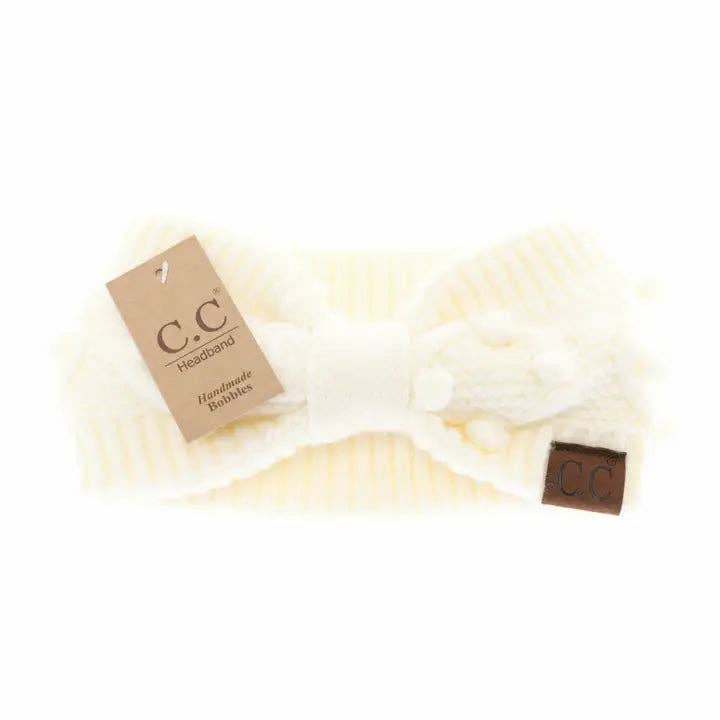 Bobble Knit C.C Head Wrap (9 COLORS)