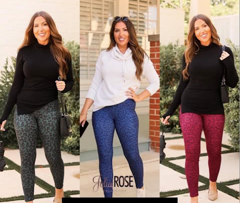 Monotone Leopard Full-Length Luxe Leggings with Pockets (3 COLORS)