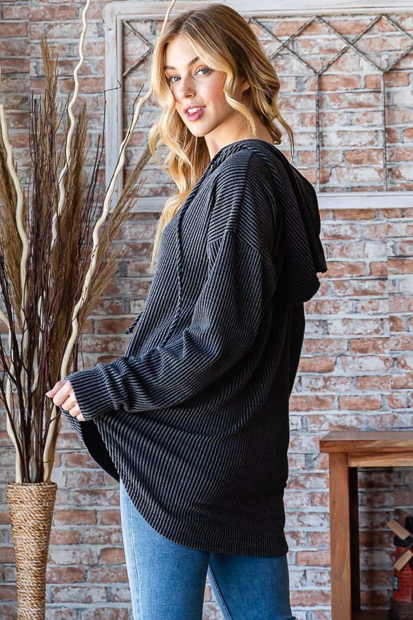 Urban Ribbed Hooded Top