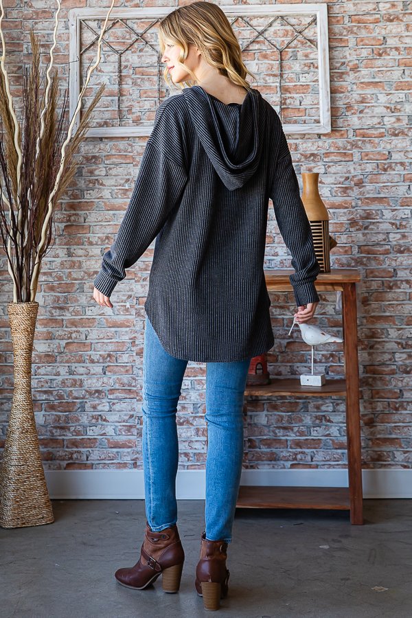 Urban Ribbed Hooded Top