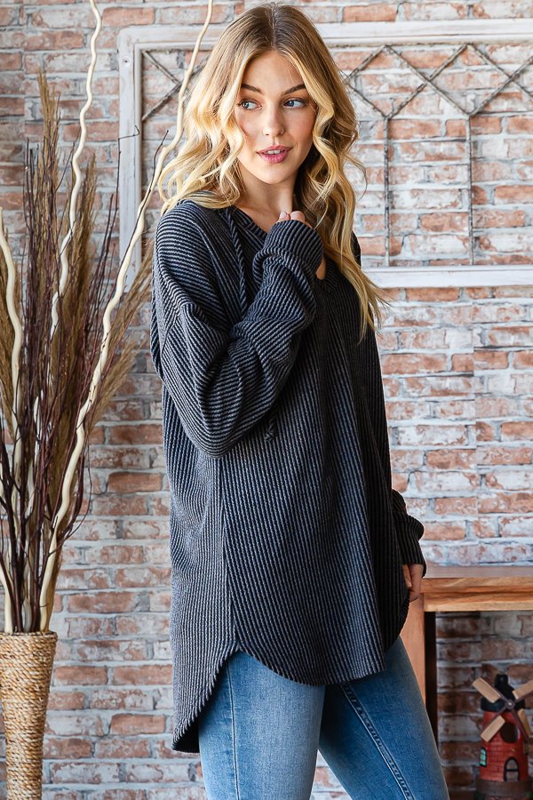 Urban Ribbed Hooded Top