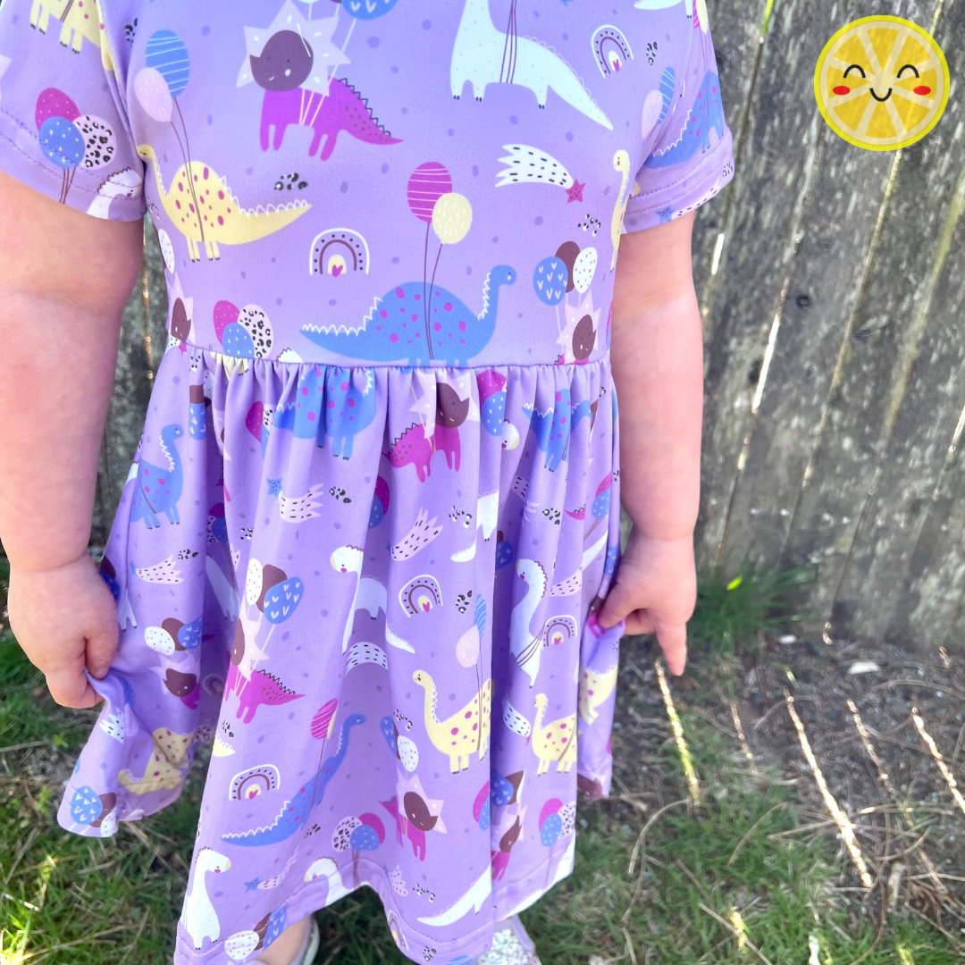 Dinosaur Party Twirly Dress