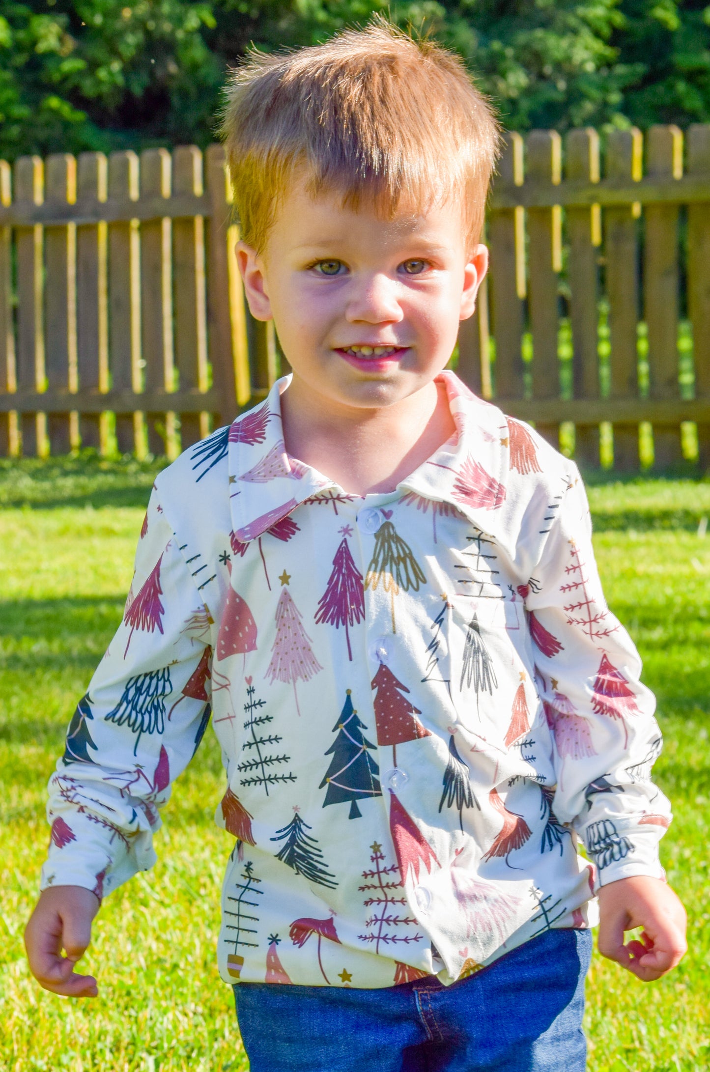 Winter Wonderland Button-Down Shirt (SIBLING MATCH SET)