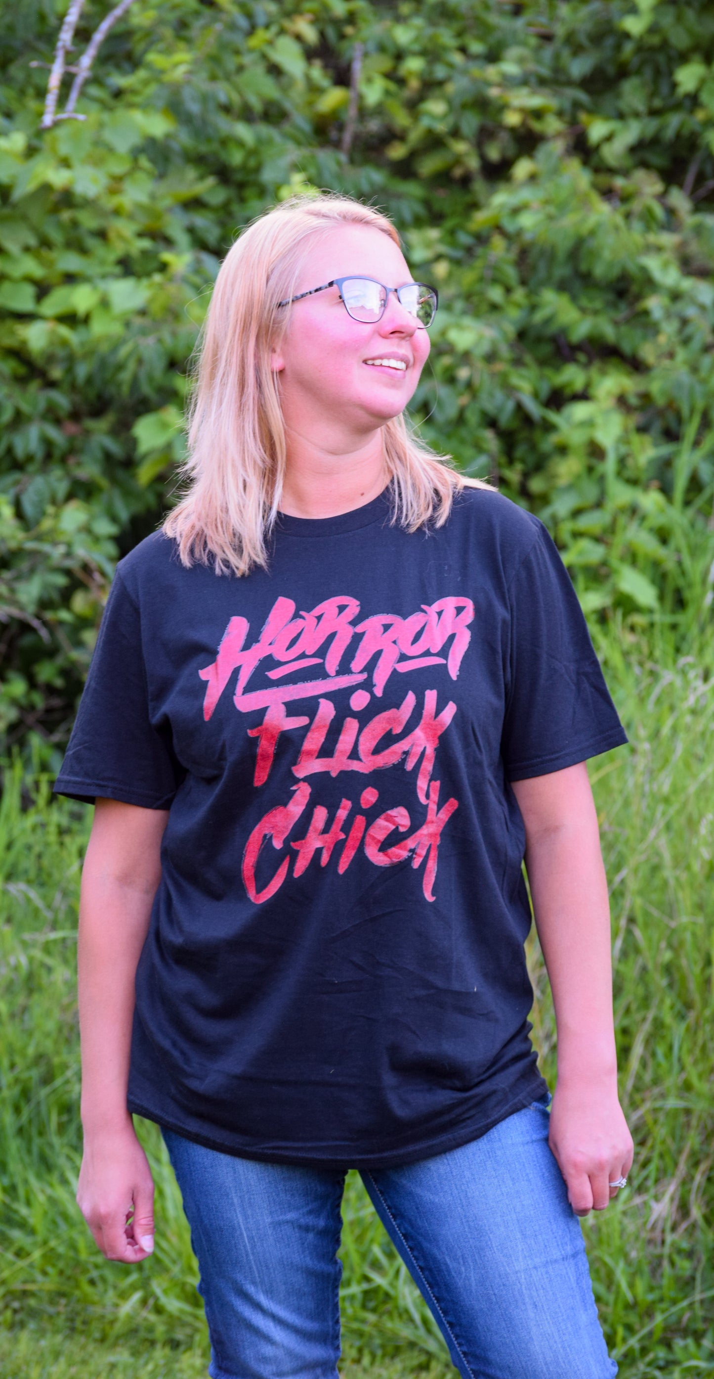 Horror Flick Chick Graphic Tee RTS