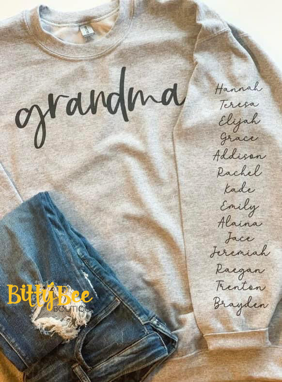 ~PREORDER~ Personalized Name Sleeve Crewneck Sweatshirt