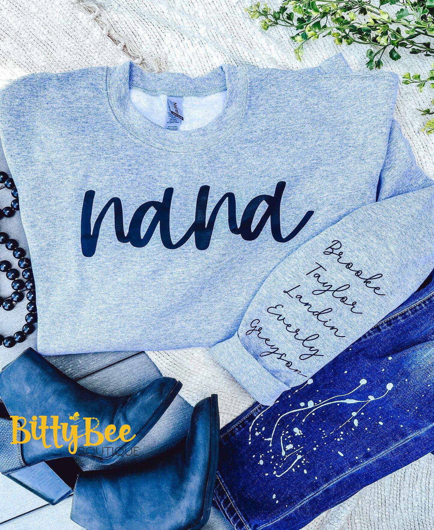 ~PREORDER~ Personalized Name Sleeve Crewneck Sweatshirt