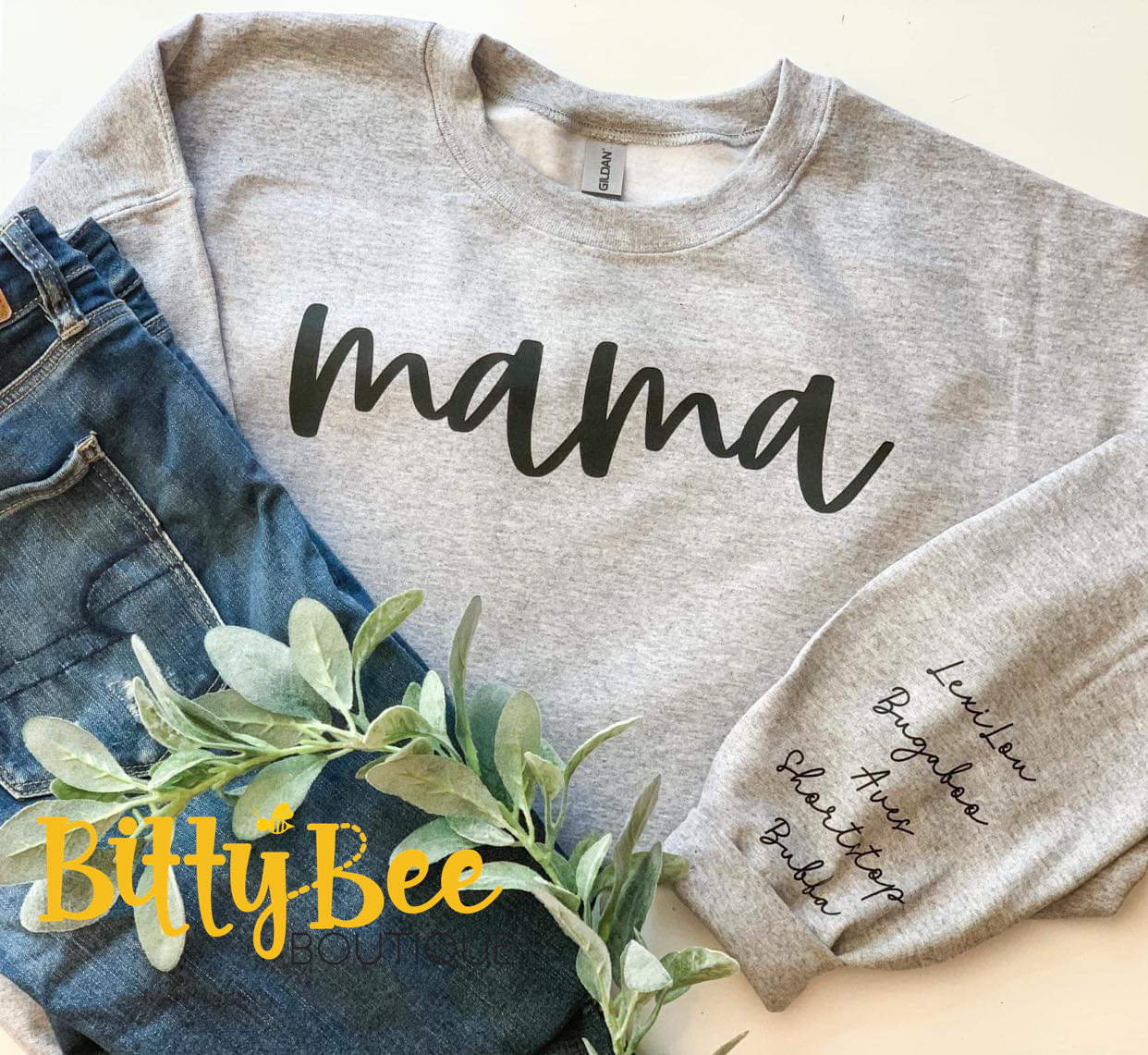 ~PREORDER~ Personalized Name Sleeve Crewneck Sweatshirt