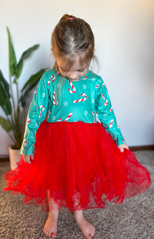 Candy Cane Tutu Dress