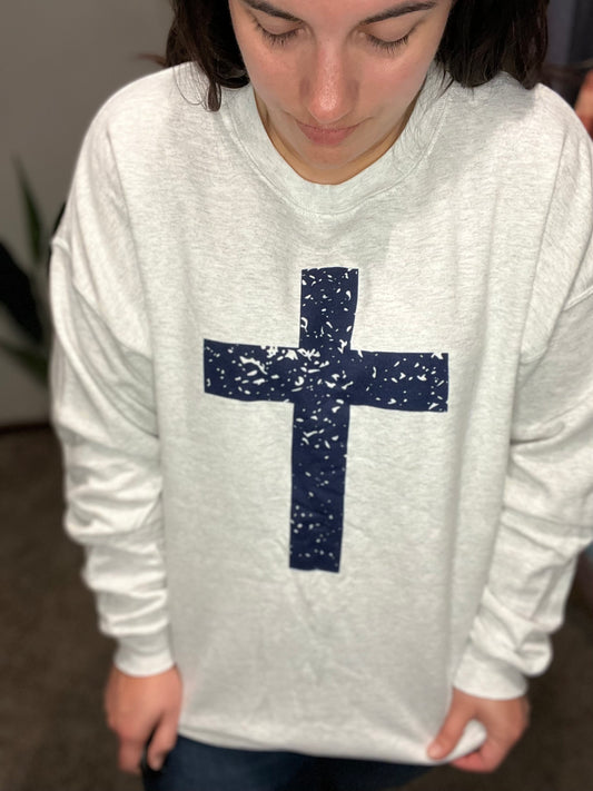 Spotted Cross Crewneck Sweatshirt RTS