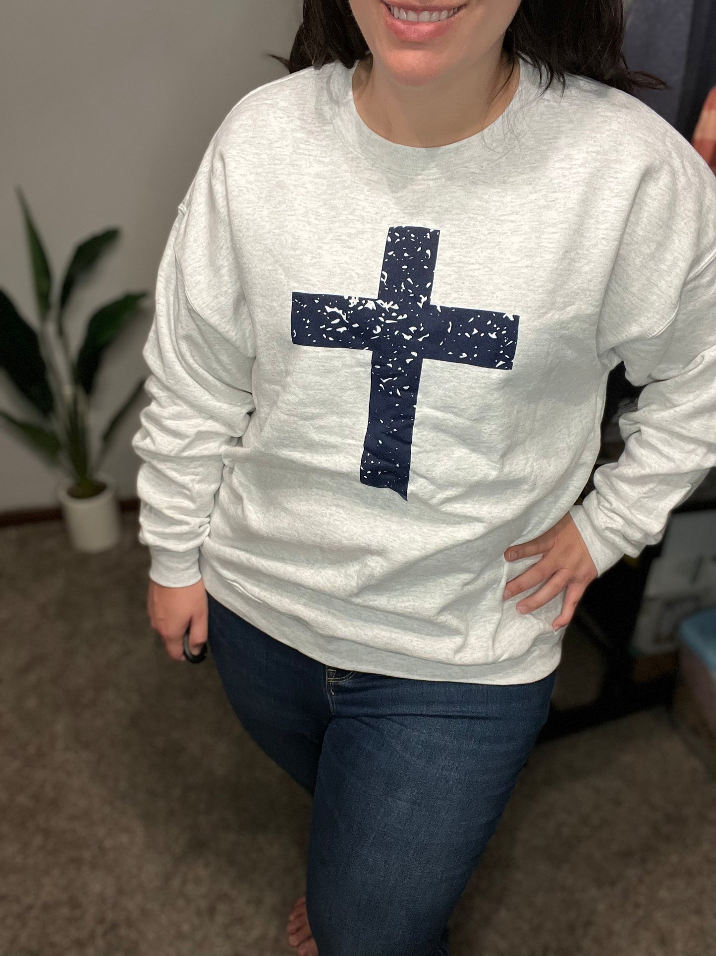 Spotted Cross Crewneck Sweatshirt RTS