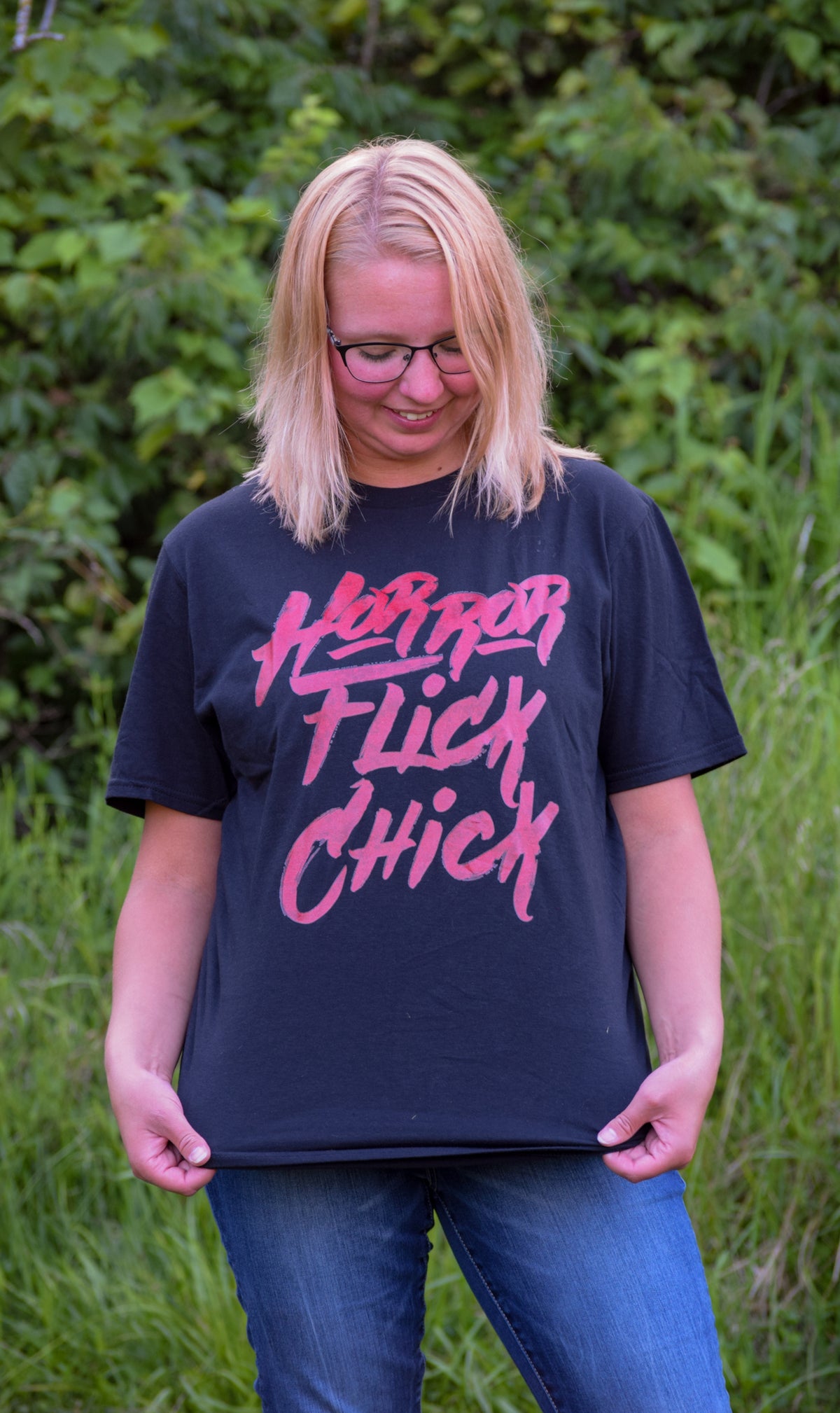 Horror Flick Chick Graphic Tee RTS