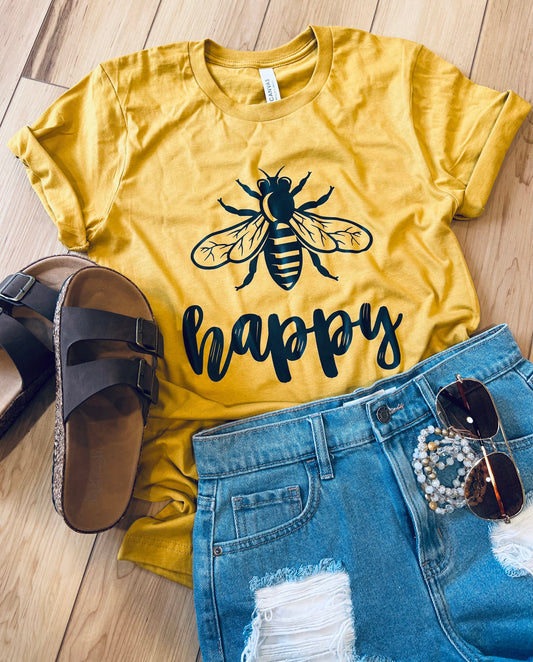 Bee Happy Graphic Tee RTS